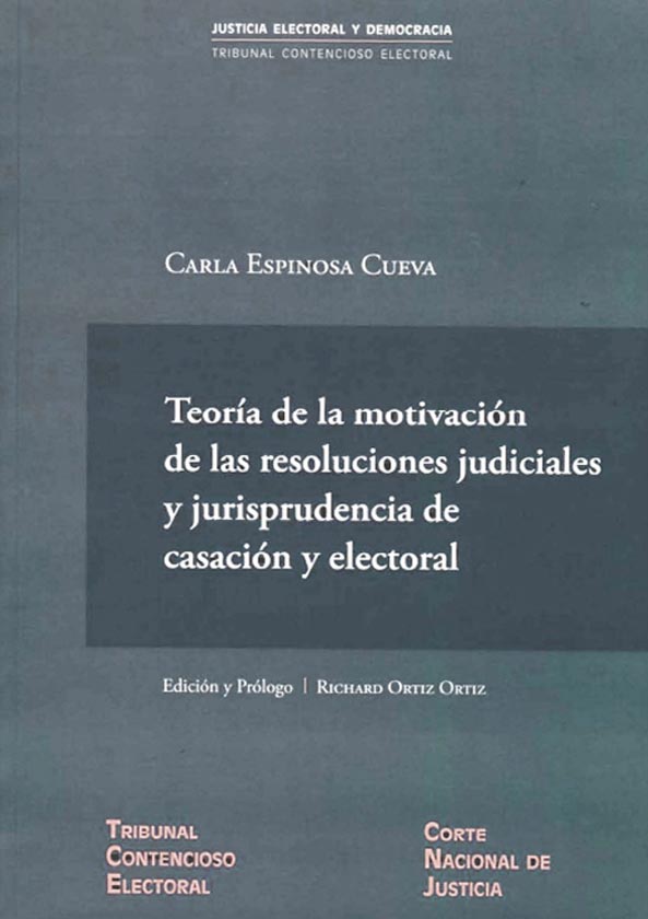 portada teoria motivacion de las resoluciones judiciales y jurisprudencia de casacion y electoral