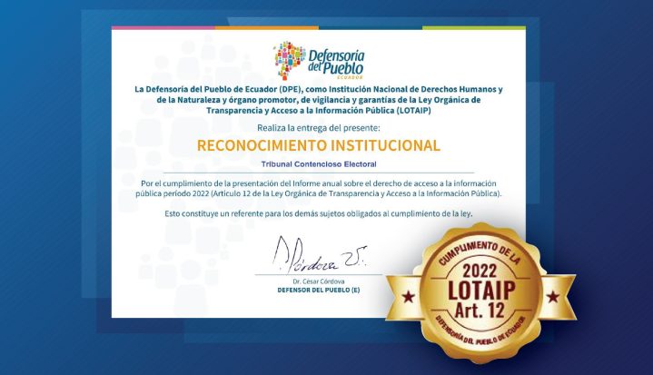 Reconocimiento LOTAIP-2022